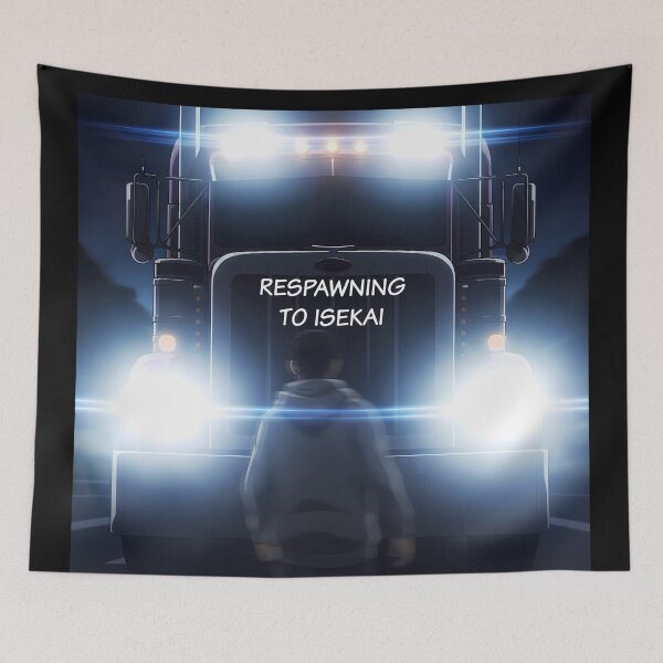 Item preview, Respawning to Isekai - Truck-kun Meme Anime Design designed and sold by Born to Isekai.
