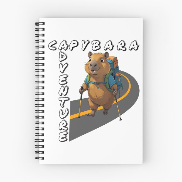 Item preview, Adventure Capybara - Nordic Walking Explorer Design designed and sold by JRprojects.