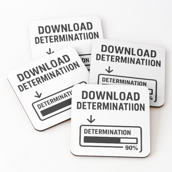 Item preview, DOWNLOAD DETERMINATION designed and sold by TheWonkyEaselCo.