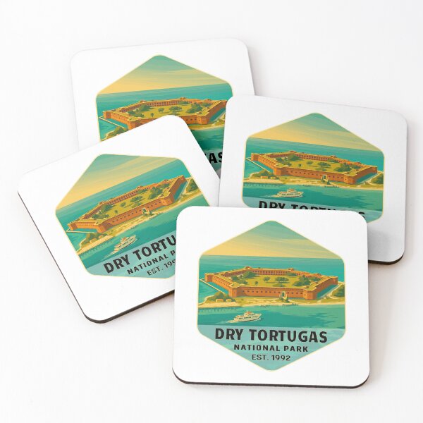 Item preview, Dry Tortugas National Park Retro Island Sticker designed and sold by Ismeal Von.