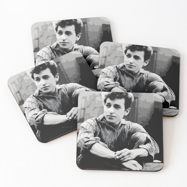 Item preview, B Dylan Monochrome Classic Folk Portrait Vintage Black & White Style designed and sold by JayceTucker89.
