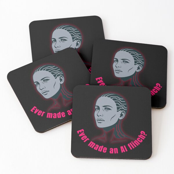 Item preview, "Ever Made an AI Flinch?" – Intense Cyberpunk Female Design designed and sold by VittraMemona.