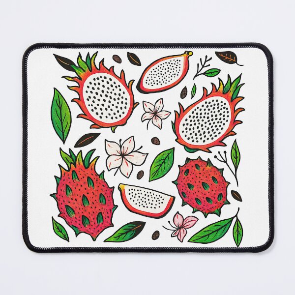 Item preview, Colorful Tropical Dragon Fruit Pattern Illustration designed and sold by ArtfulWeave.