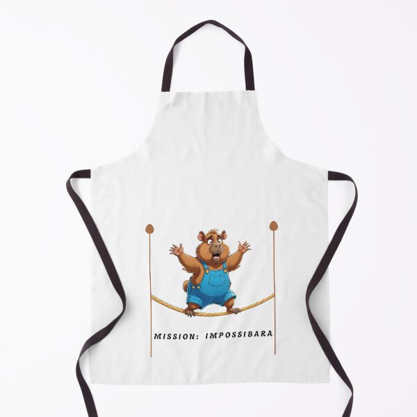 Item preview, Mission Impossibara - Funny Capybara Tightrope Challenge designed and sold by JRprojects.