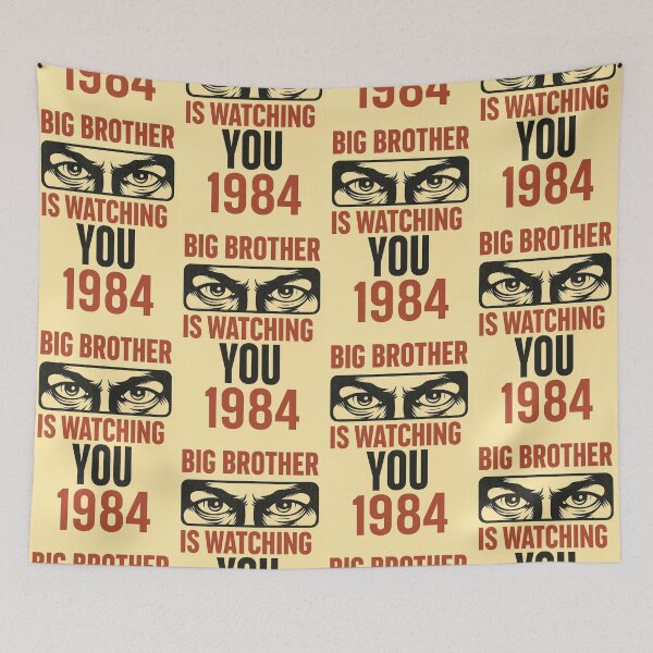 Item preview, BIG BROTHER IS WATCHING 1984 designed and sold by TheWonkyEaselCo.