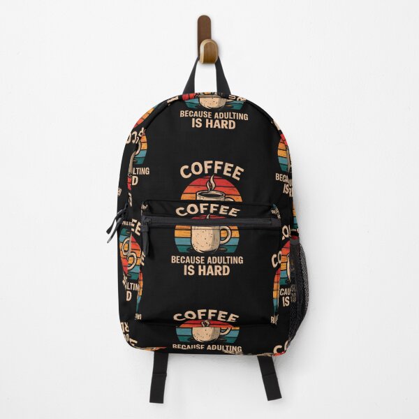 Item preview, Funny Coffee Lover Because Adulting Is Hard Retro Vintage designed and sold by ViktoonShirts.