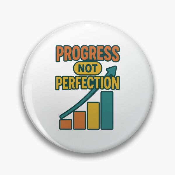 Item preview, Progress Not Perfection Motivational Graphic designed and sold by inkNext.