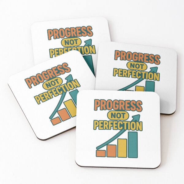 Item preview, Progress Not Perfection Motivational Graphic designed and sold by inkNext.