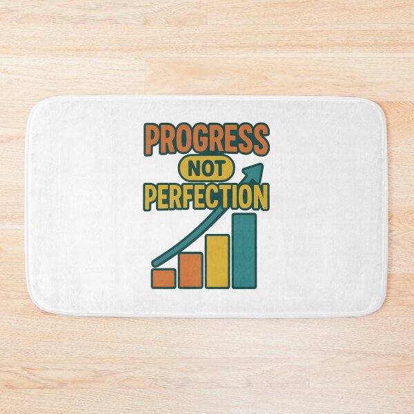 Item preview, Progress Not Perfection Motivational Graphic designed and sold by inkNext.