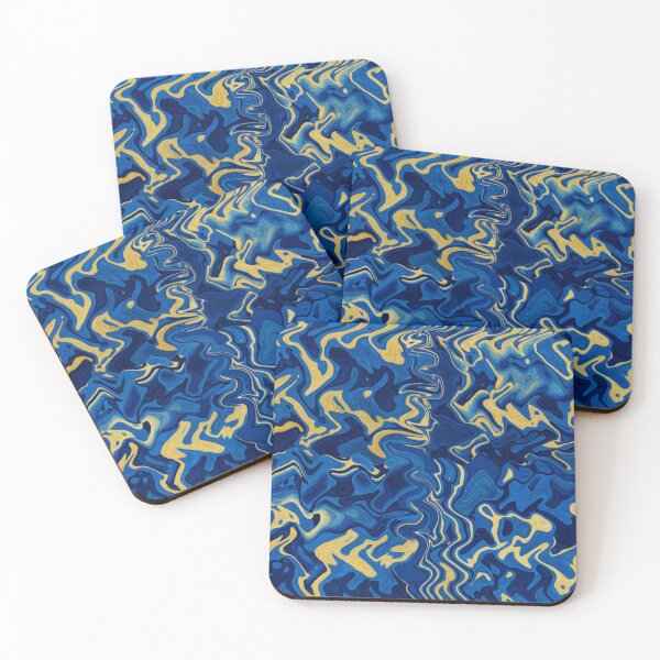 Item preview, Waves of blue and gold designed and sold by Sigtrix.