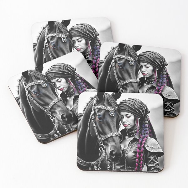Item preview, Beautiful, Sexy, Thai Lady with Long Hair with Her Stunning Horse designed and sold by Huskyyy Designs.