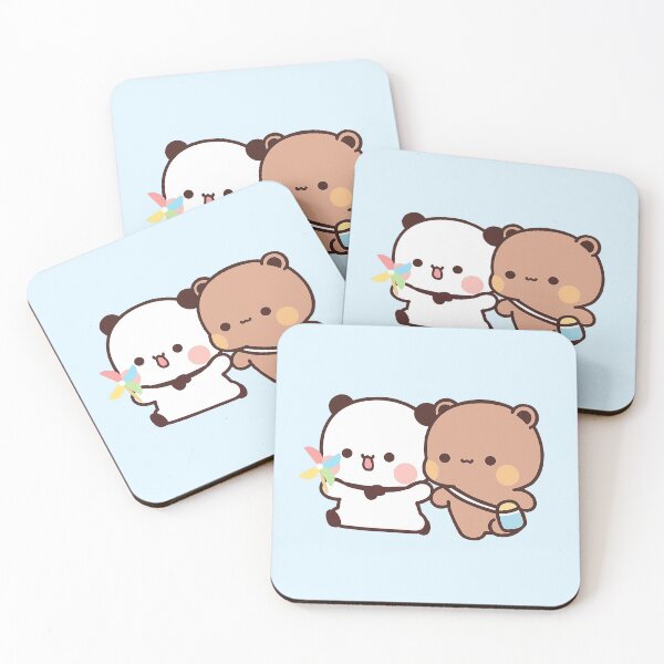 Item preview, Bubu and Dudu HIking 3D | Cute Bear Couple | Panda Yier | Bubu Brownie Bear designed and sold by valeriehsin.