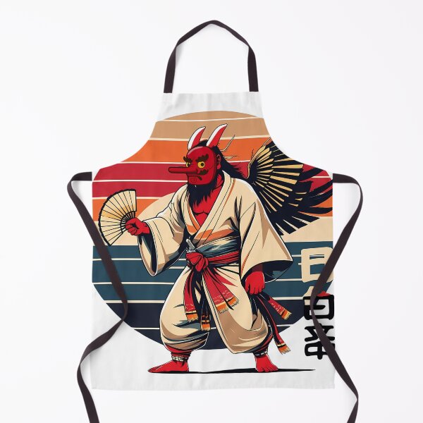 Item preview, Daitengu Spirit – Retro Flat 2D Japanese Mountain Yokai Vector | Mythical Tengu Art designed and sold by LoliDesignShop.