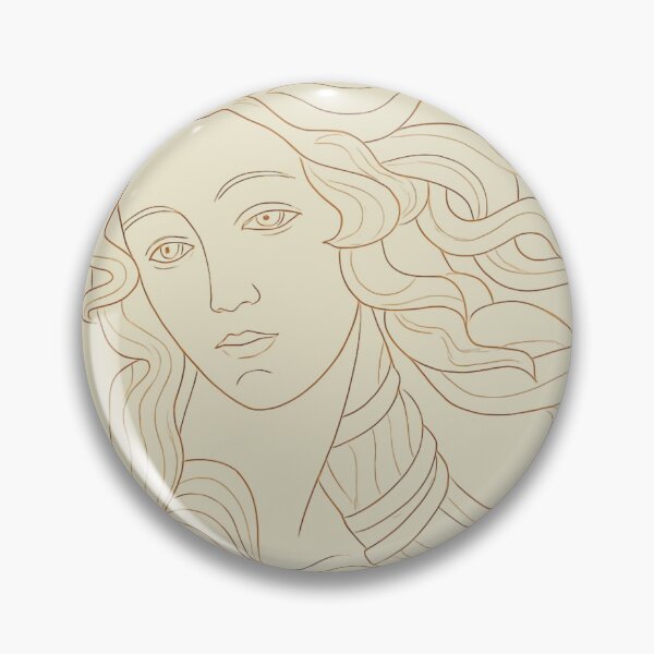 Item preview, The Birth of Venus – Botticelli Line Art Tribute designed and sold by Broken Minimalister.