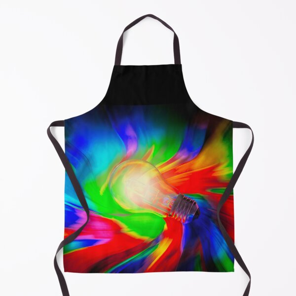 Item preview, Light Bulb on a Swirl Rainbow Background designed and sold by ea-photos.