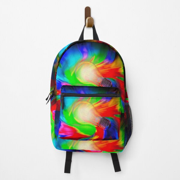 Item preview, Light Bulb on a Swirl Rainbow Background designed and sold by ea-photos.