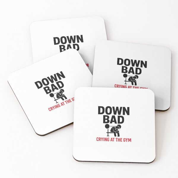 Item preview, Down Bad Crying at the Gym – Funny Emotional Workout Quote designed and sold by FamilyStore94.