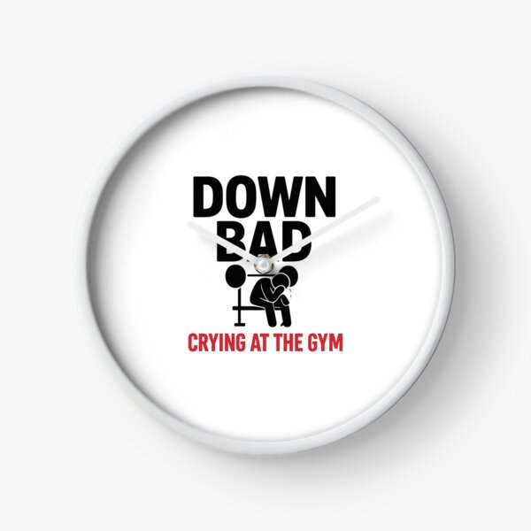 Item preview, Down Bad Crying at the Gym – Funny Emotional Workout Quote designed and sold by FamilyStore94.