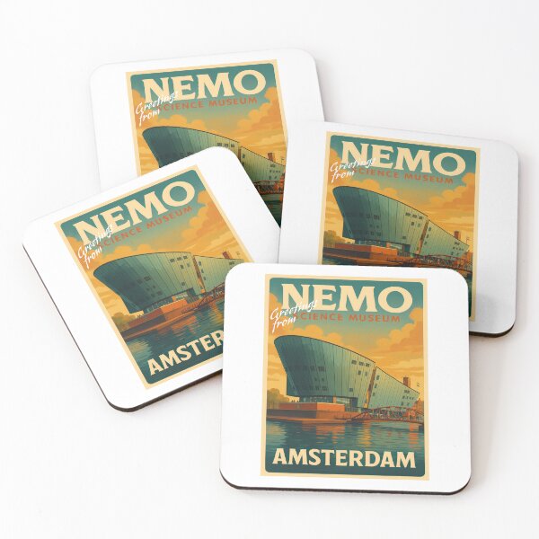 Item preview, AMSTERDAM - NEMO SCIENCE MUSEUM Vintage Greeting Poster Art designed and sold by Earth Celebration Designs.