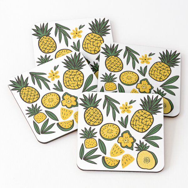 Item preview, Pineapple Paradise Tropical Fruit Pattern designed and sold by ArtfulWeave.