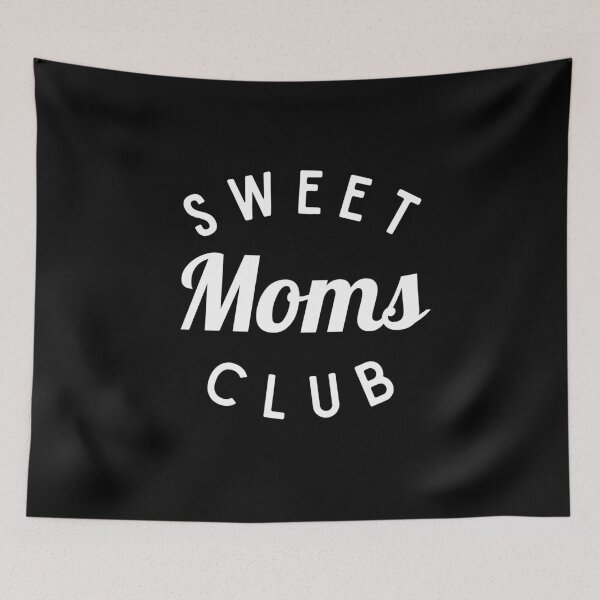 Artikelvorschau, Sweet Moms Club Shirt, Neues Mutter Shirt entworfen und verkauft von Sleepy Cat Design.