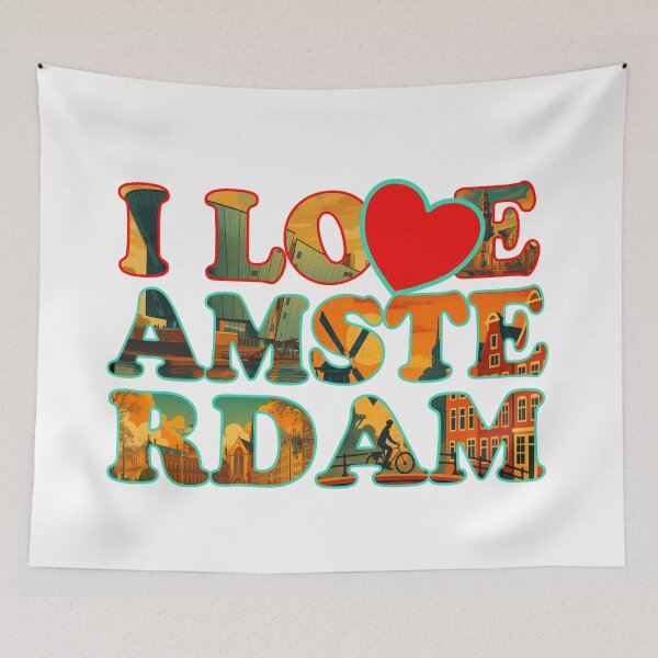 Item preview, AMSTERDAM - WESTERKERK Vintage Greeting Poster Art designed and sold by Earth Celebration Designs.