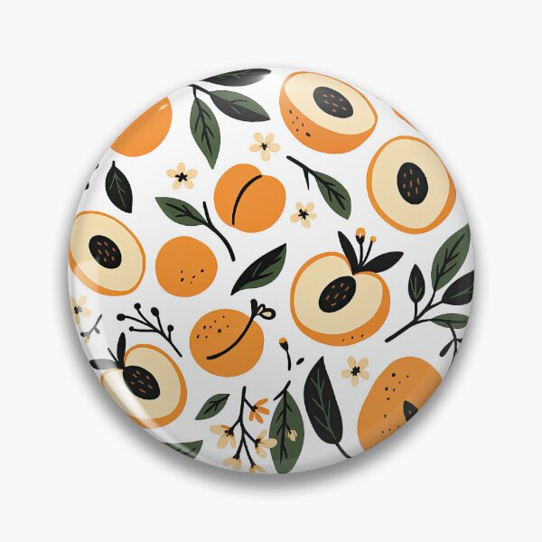 Item preview, Cute Apricot Fruit Pattern with Leaves and Flowers Illustration designed and sold by ArtfulWeave.