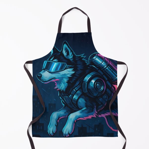 Item preview, Cyberpunk Husky Dog Stay Frosty Art designed and sold by SassyArtistry.