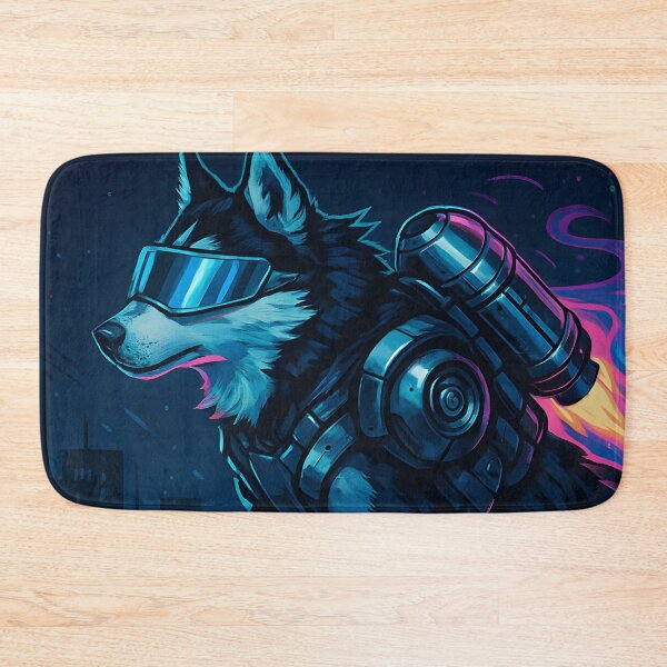 Item preview,  Cyberpunk Husky Dog Stay Frosty Art designed and sold by SassyArtistry.