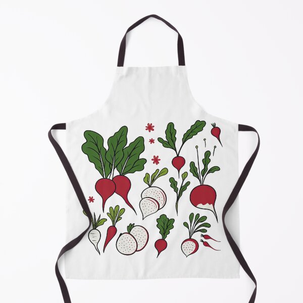 Item preview, Radish Garden Harvest Pattern Illustration designed and sold by ArtfulWeave.