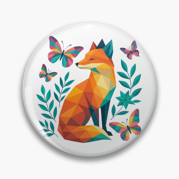 Artikelvorschau, Ruhiger geometrischer Fuchs entworfen und verkauft von PrismWild.