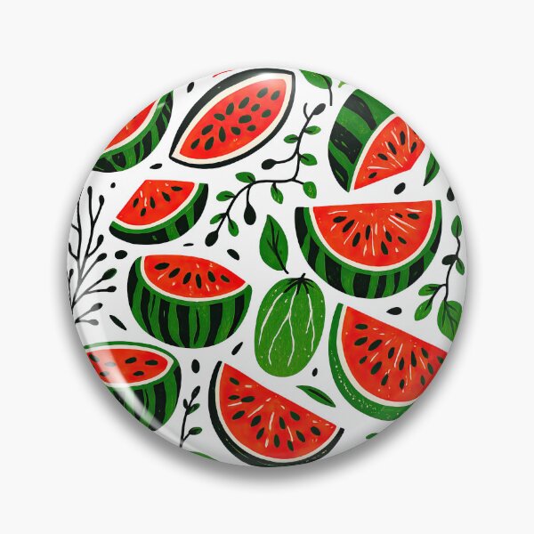 Artikelvorschau, Lebendiges Wassermelonenscheiben-Fruchtmuster entworfen und verkauft von ArtfulWeave.