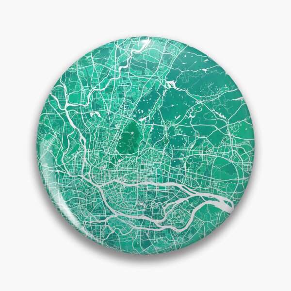 Item preview, Guangzhou City Map of Guangdong, China - Watercolor designed and sold by deMAP.