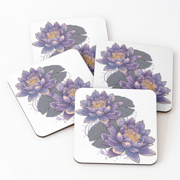 Item preview, Purple Water lilies designed and sold by MendaciousMina.