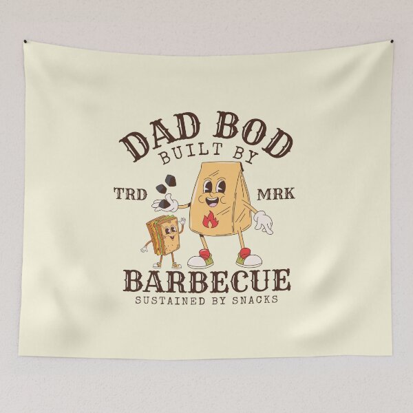 Item preview, Dad bod: built by barbecue, sustained by snacks (it's not a dad bod it's a father figure) designed and sold by Peerless-Prime.