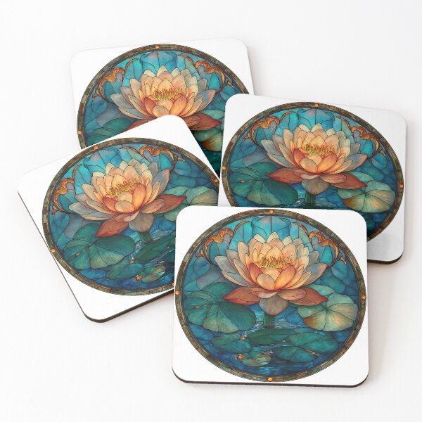 Item preview, Stained glass Water lily designed and sold by MendaciousMina.