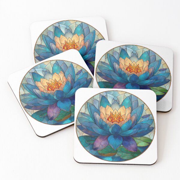 Item preview, Stained glass Water lily designed and sold by MendaciousMina.