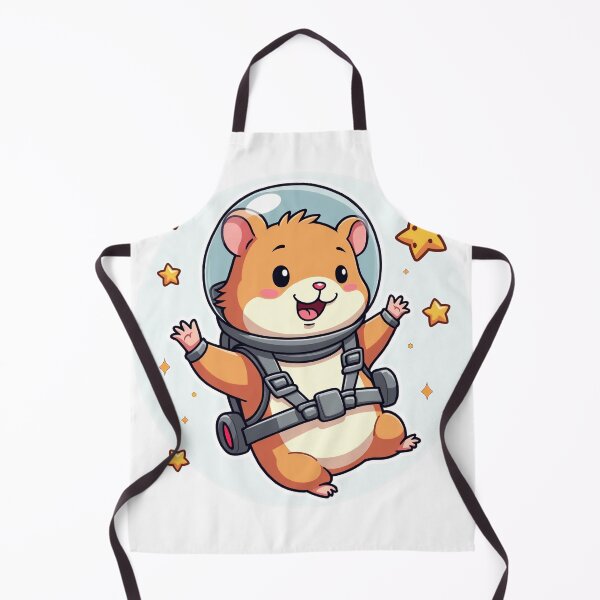 Item preview, Space Hamster – Floating Astronaut Hamster Cartoon designed and sold by MzulhilmiZam.