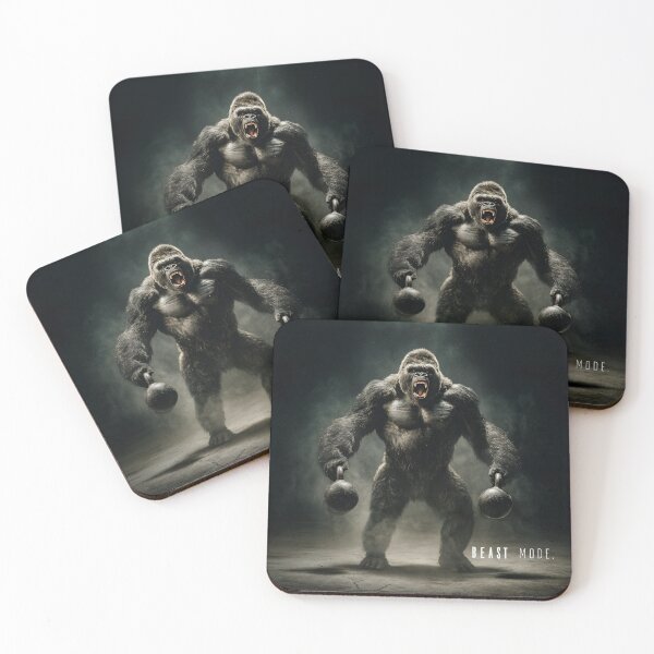 Item preview, Beast Mode Gorilla – No Limits Strength designed and sold by AI-Only Creations.