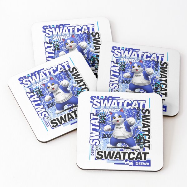 Item preview, SWATCAT: Urban Blue Kitty - DEEWA Street Style designed and sold by Ayutthaya Vibes.