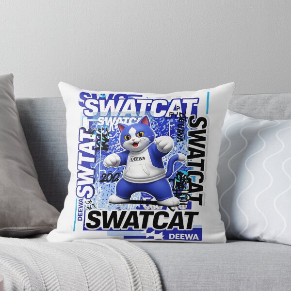 Item preview, SWATCAT: Urban Blue Kitty - DEEWA Street Style designed and sold by Ayutthaya Vibes.