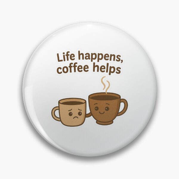 Item preview, Life Happens, coffee helps designed and sold by Felt & Spoken.