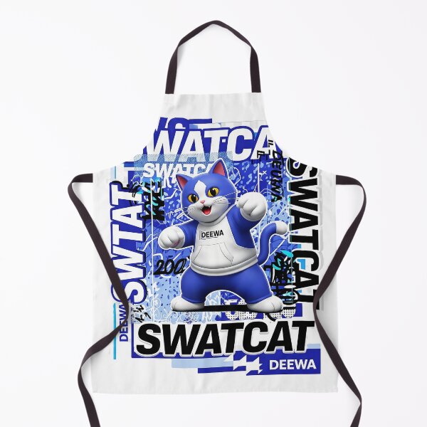 Item preview, SWATCAT: Urban Blue Kitty - DEEWA Street Style designed and sold by Ayutthaya Vibes.