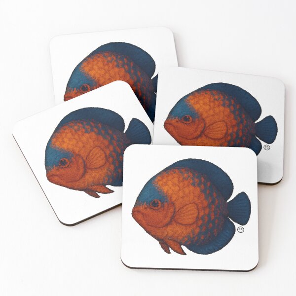 Item preview, Discus Fish - Chunky Style - Amazon Fish - Unimpressed Fish - Red designed and sold by Kabuji Store.