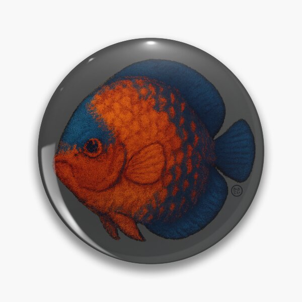 Item preview, Discus Fish - Chunky Style - Amazon Fish - Unimpressed Fish - Red designed and sold by Kabuji Store.