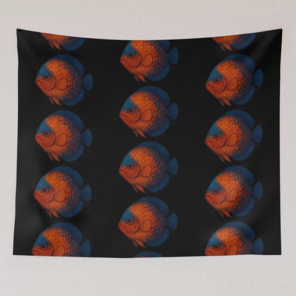 Item preview, Discus Fish - Chunky Style - Amazon Fish - Unimpressed Fish - Red designed and sold by Kabuji Store.