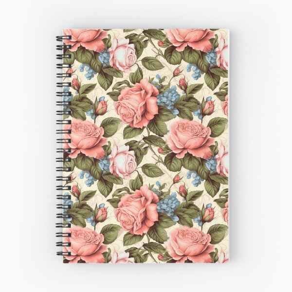 Item preview, Pink and Blue Flowers Print designed and sold by AntiPops.
