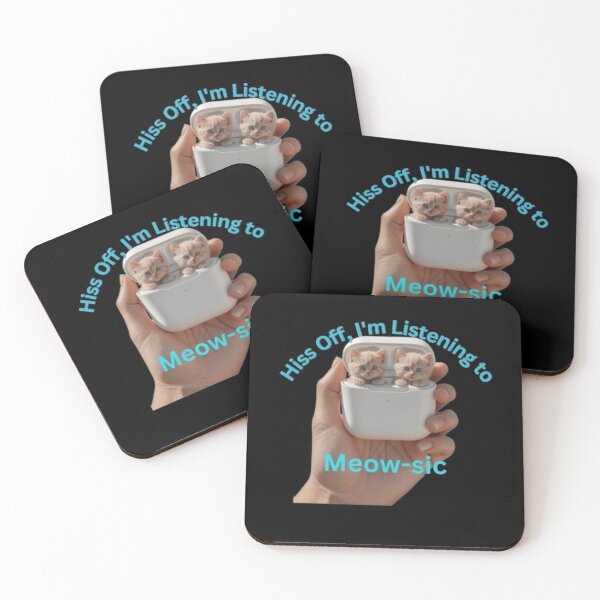 Item preview, Meow-sic Mode On – Funny Cat Earbud Lover Aesthetic Gift designed and sold by SoulFlex.