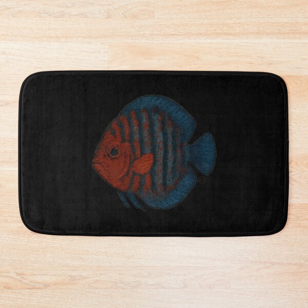 Item preview, Discus Fish - Chunky Style - Amazon Fish - Unimpressed Fish - Red Blue Stripes designed and sold by Kabuji Store.