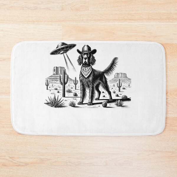 Item preview, Vintage Retro Gordon Setter UFO Western Country Wild West Dog Mom Dad designed and sold by Kimberley King Art  King Art.